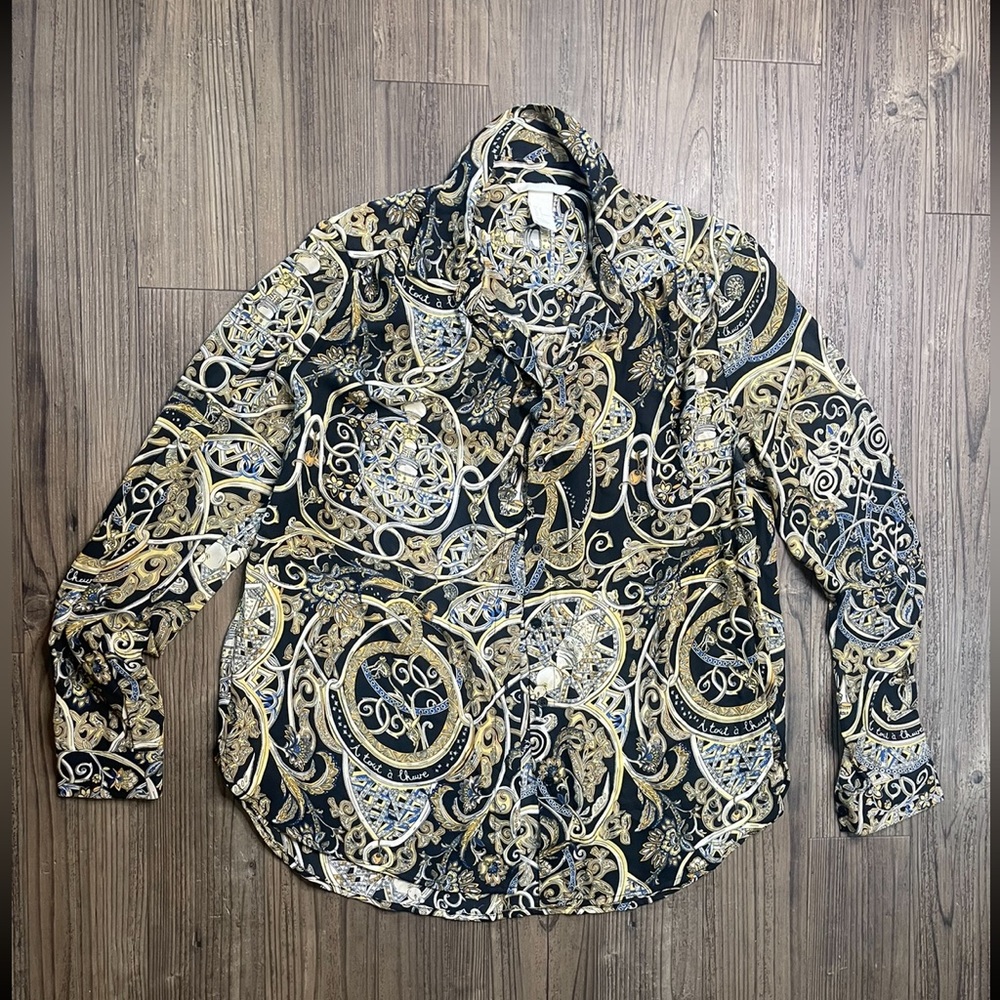 Size 4 print blouse